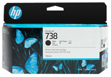 498N4A HP 738 130ml Black Ink Cartridge (130 ml)