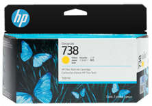 498N7A HP 738 130ml Yellow  Ink Cartridge (130 ml)