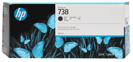 498N8A HP 738 Black Ink Cartridge (300 ml)