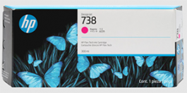 676M7A HP 738 Magenta Ink Cartridge  (300 ml)